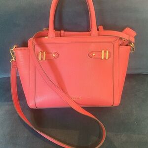 Liz Claiborne Large Pink Crossbody Tote Bag